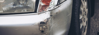 chipped paintwork & dents on car